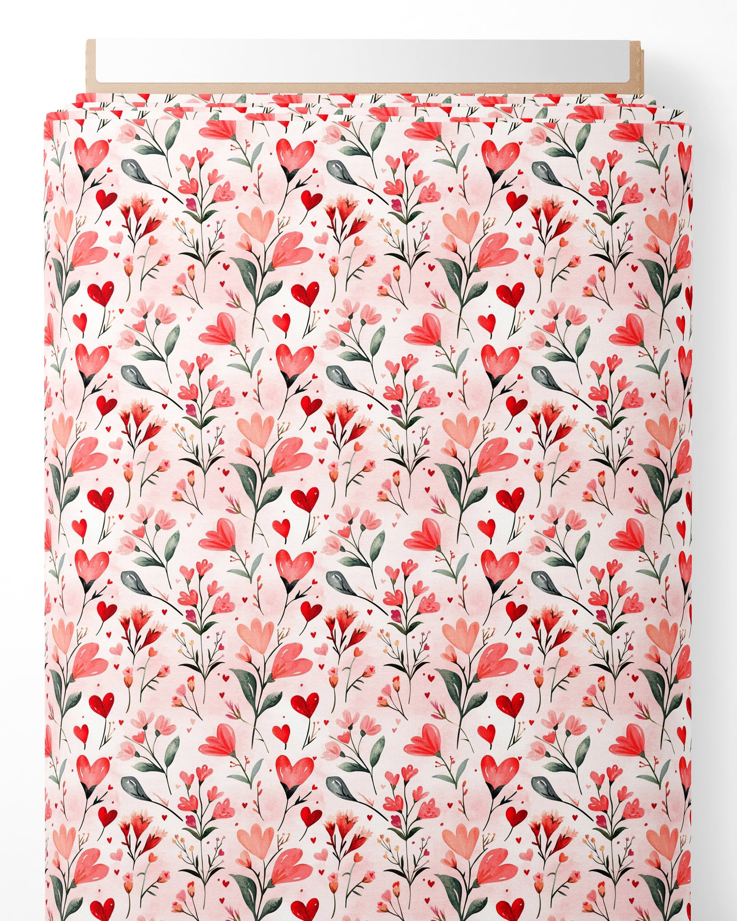 Tissu - Cœur floral 3