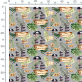 Tissu - Bateaux et trésors pirates