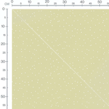 Tissu - Pois blancs sur beige uni