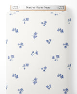 Tissu - Branches fleuries bleues