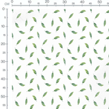 Tissu - Feuilles allongées variées