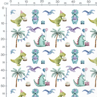Tissu - Dinosaures fête d'anniversaire