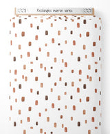 Tissu - Rectangles marron variés