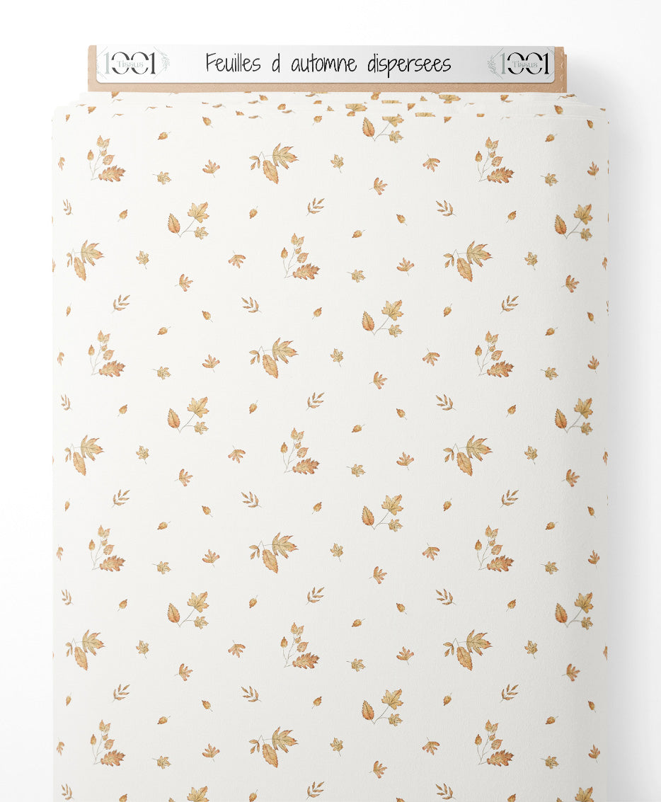 Tissu - Feuilles d'automne dispersées