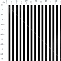 Tissu - Rayures verticales noires et