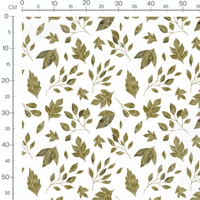 Tissu - Formes de feuilles variées