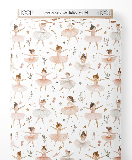 Tissu - Danseuses en tutus pastel