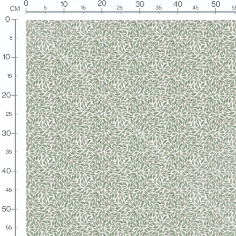 Tissu - Feuillage aquarelle dense
