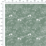 Tissu - Tissu Montagne vert