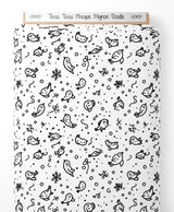 Tissu - Tissu Phoque Mignon Doodle