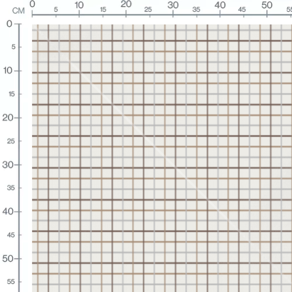 Tissu - Carrés réguliers sur blanc