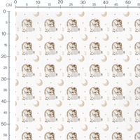 Tissu - Enfant câlinant une licorne