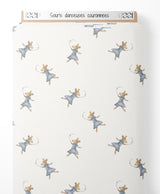 Tissu - Souris danseuses couronnées