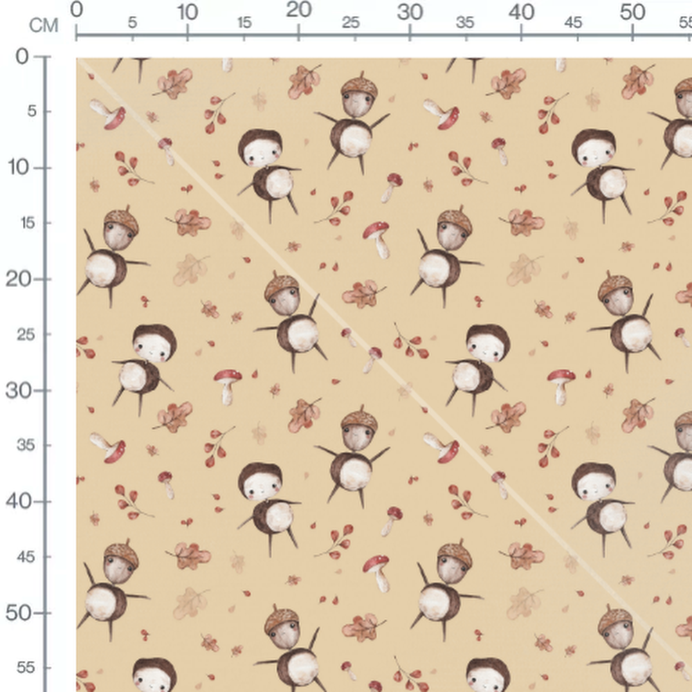 Tissu - Glands et champignons variés