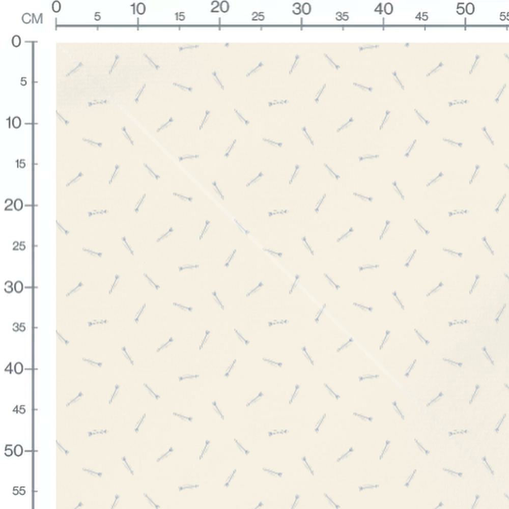 Tissu - Flèches grises sur fond beige