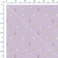 Tissu - Nuages et arcs beige variés