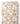 Tissu - Fleurs blanches et formes marron