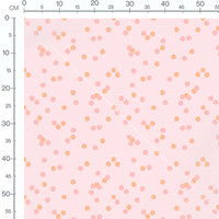 Tissu - Pois roses sur fond clair