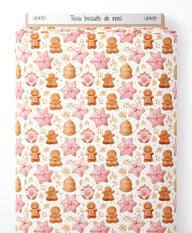 Tissu - biscuits de noel