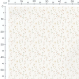 Tissu - Fleurs pastel sur fond blanc 3