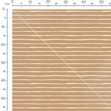 Tissu - Rayures ondulées beige