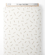 Tissu - Os beige sur fond blanc