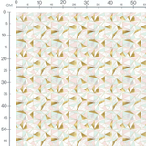 Tissu - Triangles pastel et dorés