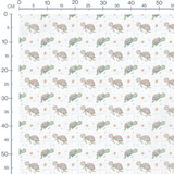 Tissu - Tortues aquarelle multicolores