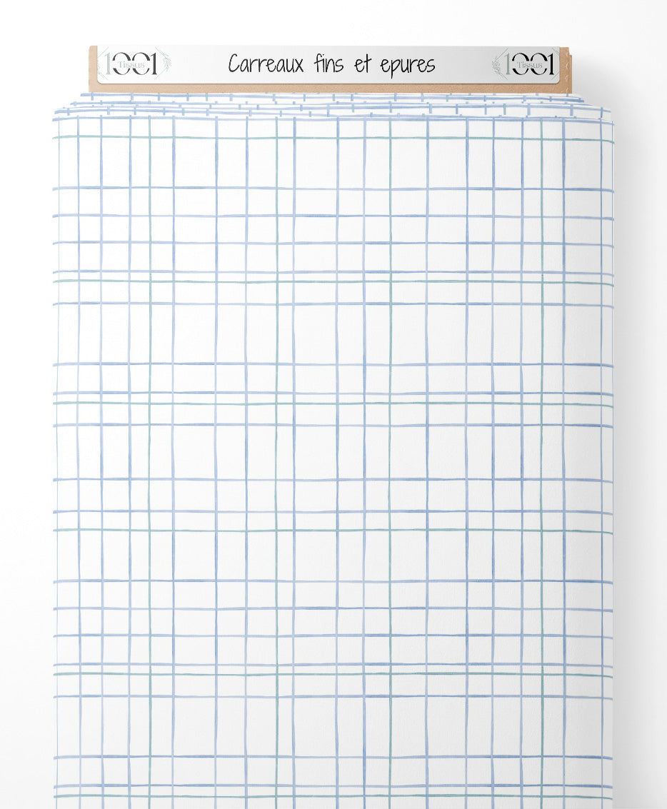 Tissu - Carreaux fins et épurés