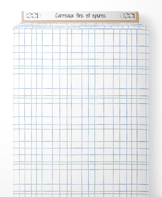 Tissu - Carreaux fins et épurés