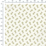 Tissu - Poires à carreaux verts et bruns