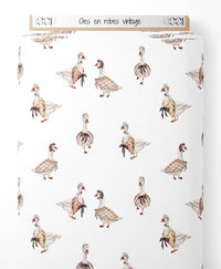 Tissu - Oies en robes vintage