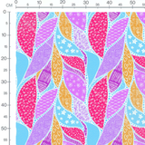 Tissu - Motifs géométriques multicolores