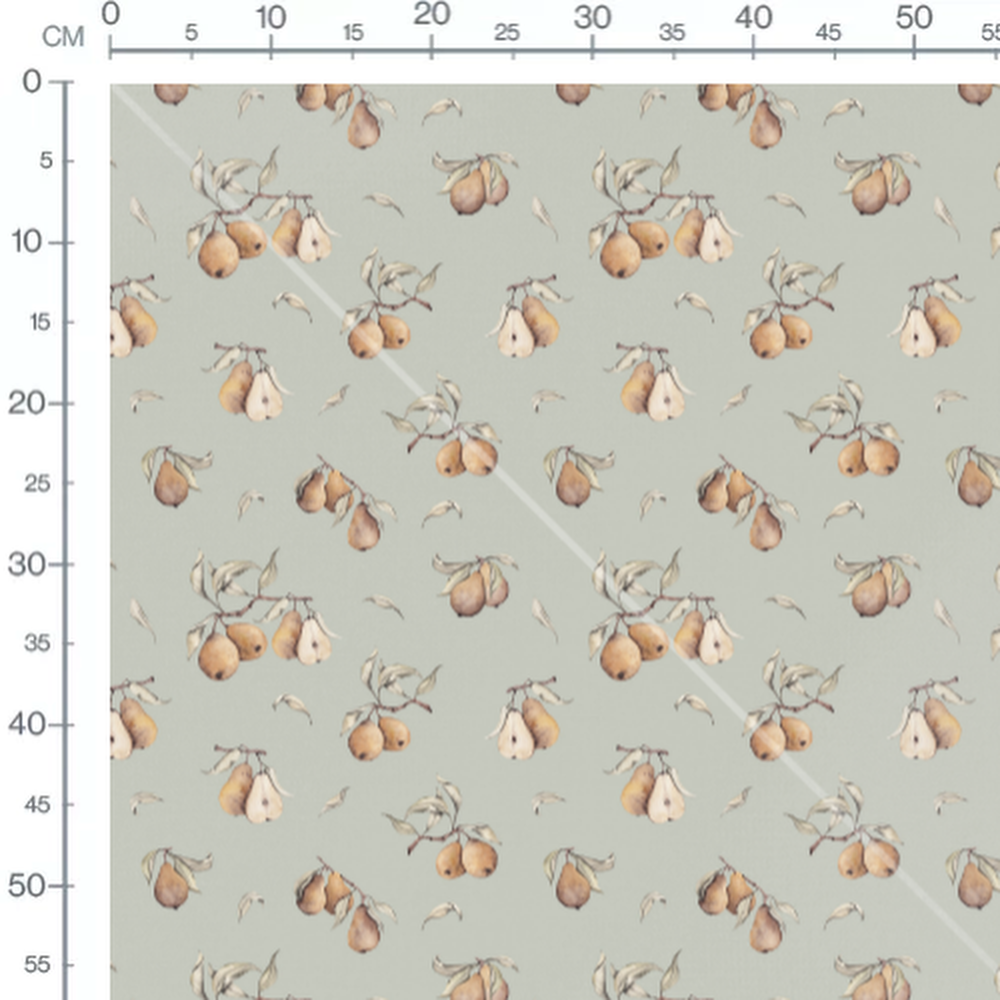 Tissu - Animaux marron sur fond beige 2