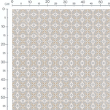 Tissu - Motif géométrique beige et bleu