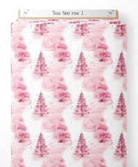 Tissu - Noel rose 2