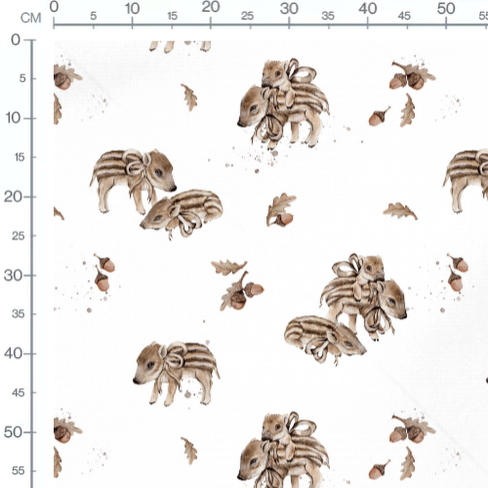 Tissu - Carreaux ondulés beige