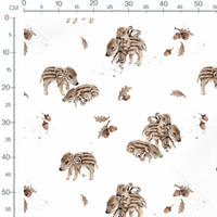 Tissu - Carreaux ondulés beige