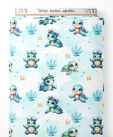 Tissu - Tortues marines adorables