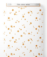 Tissu - Étoiles dorées variées