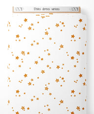 Tissu - Étoiles dorées variées