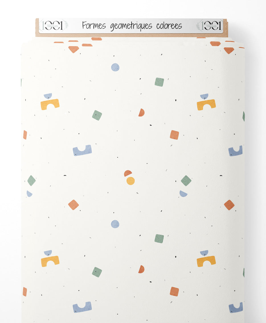 Tissu - Formes géométriques colorées