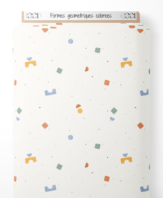 Tissu - Formes géométriques colorées