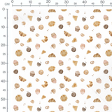 Tissu - Motif pâtisseries variées