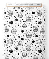 Tissu - Tissu Cupcake Doodle