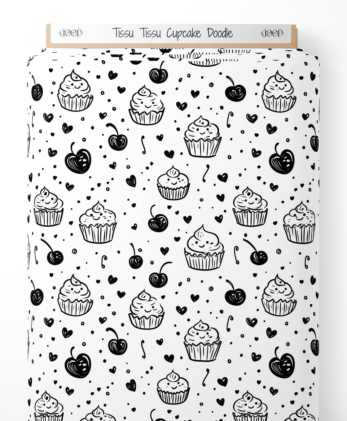 Tissu - Tissu Cupcake Doodle