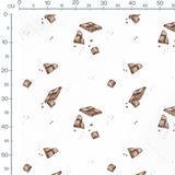 Tissu - Morceaux de chocolat