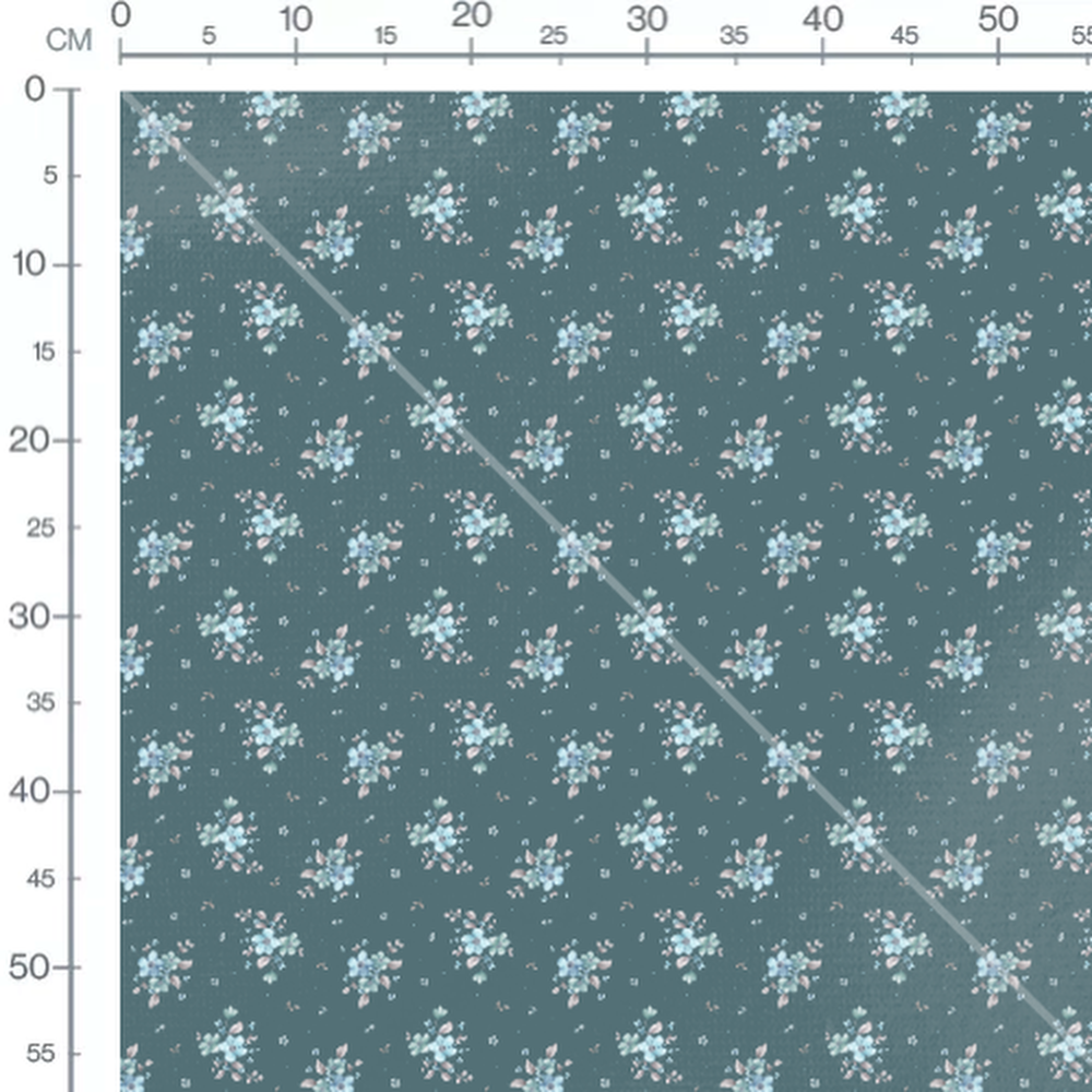 Tissu - Yeux fermés et cœurs roses