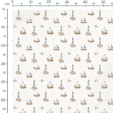 Tissu - Phare et bateaux marins