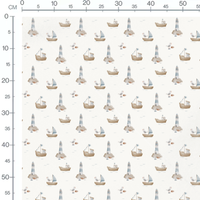 Tissu - Phare et bateaux marins